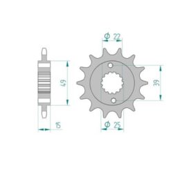 Ritzel Kymco 520/14Z