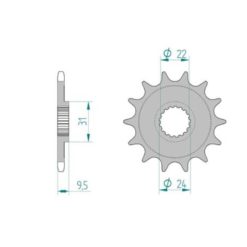 Ritzel Suzuki 520/14Z