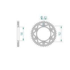 Zahnkranz Aprilia Alu 520/46Z