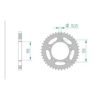 Zahnkranz Aprilia 525/42Z
