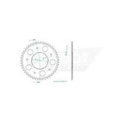 Zahnkranz ESJOT 525/47Z Stahl Aprilia SRV 850/Gilera GP 800