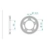 Zahnkranz Aprilia 525/41Z