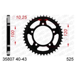 Zahnkranz Aprilia Stahl 525/42Z
