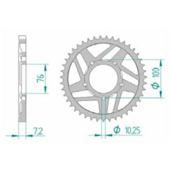 Zahnkranz Stahl Voxan 525/40Z