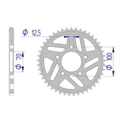 Zahnkranz KIT CROSS BMW Alu 520/44Z