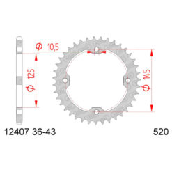 Zahnkranz JT Stahl Yamaha 520/37Z