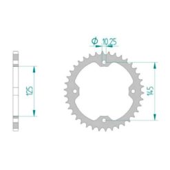 Zahnkranz JT Stahl Yamaha 520/40Z