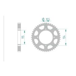 Zahnkranz Cagiva Stahl 530/48Z