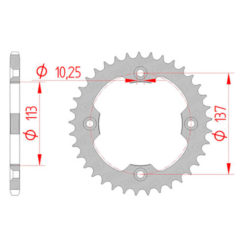 Zahnkranz Stahl Suzuki 520/37Z