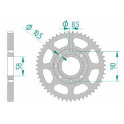 Zahnkranz DaelimHonda 428/43Z