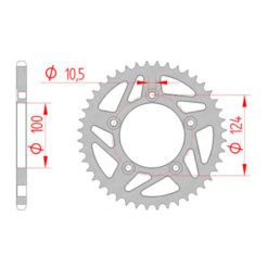 Zahnkranz Ducati Stahl 520/44Z