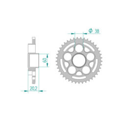 Zahnkranz Ducati Stahl 520/41Z