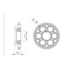 Zahnkranz Ducati Alu 525/39Z