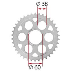 Zahnkranz Ducati Stahl 525/43Z