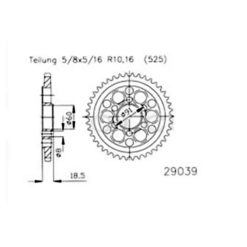 Zahnkranz Ducati Stahl 525/40Z