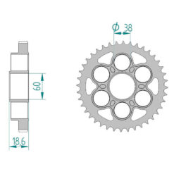 Zahnkranz Ducati Stahl 530/40Z