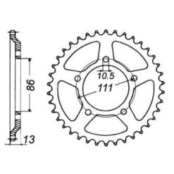 Zahnkranz Gilera 520/43Z