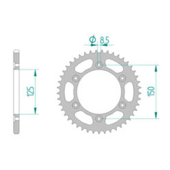 Zahnkranz Stahl Honda 520/40Z