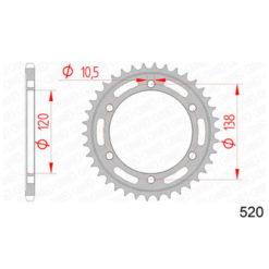 Zahnkranz Stahl Honda 520/36Z