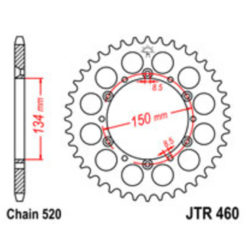 Zahnkranz Kawasaki Alu 520/44Z