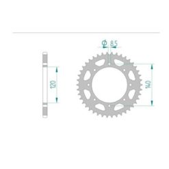 Zahnkranz Kawasaki 520/42Z