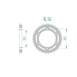 Zahnkranz Kawasaki 525/39Z