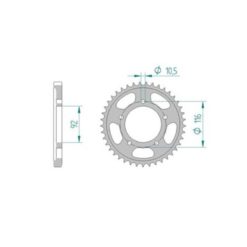 Zahnkranz Kawasaki 530/41Z