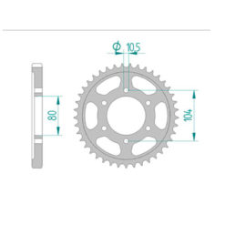 Zahnkranz Stahl Kawasaki 530/42Z