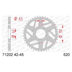 Zahnkranz KTM Stahl Afam 520/42Z (Duke/RC 125-390)