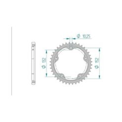 Zahnkranz MV,Agusta 525/43Z