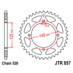 Zahnkranz MZ Cross Alu 520/47Z