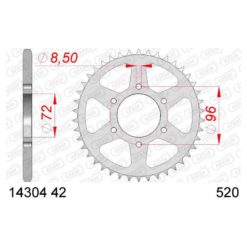 Zahnkranz Alu Suzuki 520/42Z