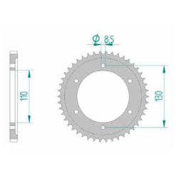 Zahnkranz Yamaha Alu 428/46Z
