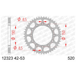 Zahnkranz AFAM Stahl Aprilia Honda Yamaha 520/50Z