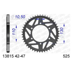 Zahnkranz AFAM Alu Yamaha Suzuki 525/45Z