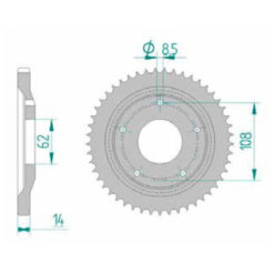 Zahnkranz Stahl Sachs 428/51Z