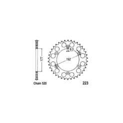 Zahnkranz Husqvarna Alu 520/48Z