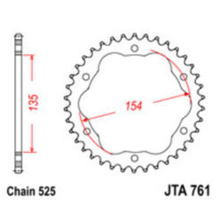 Adapter Ducati Stahl 520/39Z (JT 761)