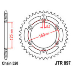 Zahnkranz KTM Alu 520/36Z