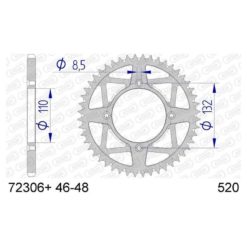 Zahnkranz AFAM 520/46Z S/C Aluminium