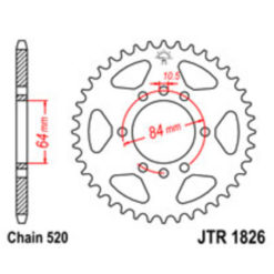 Zahnkranz Kawa/Suzuki Quad Alu 520/37Z
