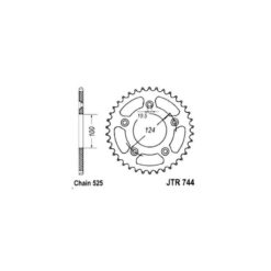 Zahnkranz Ducati Stahl 525/46Z