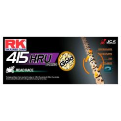 Kette 415 RK 415HRU 134L, U-Ring, Sprint-Race / GP-Racing gold-schwarz