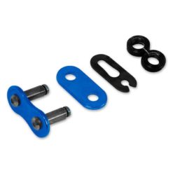Kettenschloss 428 mit Clip RK 428HSB, ohne O-Ring, FB (blau)