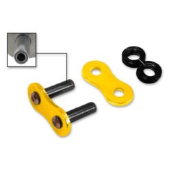 Kettenschloss 520 Nietschloss RK 520GXW, XW-Ring, CLFZ *PLS*, gelb