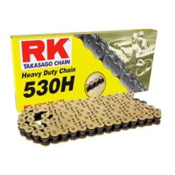 Kette 530 RK 530H 130L, verstärkt, ohne O-Ring, GS (gold-schwarz)