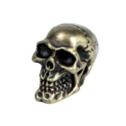 Ventildeckel HH CRACKED SKULL (Totenkopf) Metal-Look