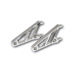 Scheinwerferhalter HH (Paar) KURZ aus ALU chrom (Länge: 87mm)