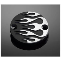 Bremsflüssigkeits-Behälterdeckel HH FLAME schwarz/chrom