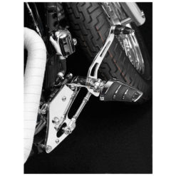 Fussrastenanlage HH SMOOTH +25cm chrom zu Kawasaki CH-Hom